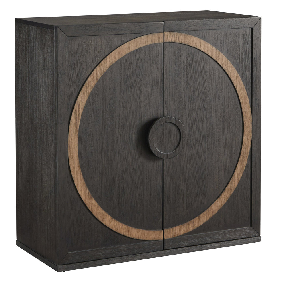 Pulaski Furniture 2-door Accent Chest With Adjustable Shelves & Elegant Design - Stylish Storage For Modern Spaces Black Quartered Oak Veneer P301795-pulaski