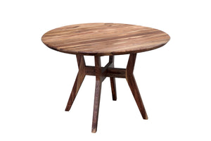 Porter Designs Porter Urban Solid Sheesham Wood Dining Table - Chic Modern Design With Elegant Clean Lines Brown Wood 07-117-01-1125