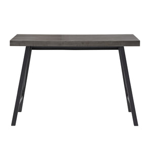 Homelegance By Top-Line Alastor Rustic X-Base Desk Grey MDF