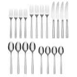 Lenox Cambridge Brogan Sand 20-Piece Flatware Set NO COLOR METAL 426720PSMB12