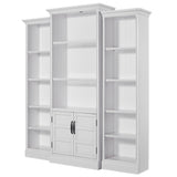 Shoreham - Effortless White 3 Piece Modular Library Wall