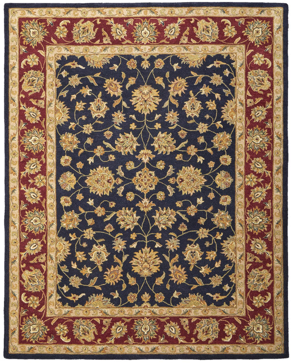 Feizy Rugs Wagner Hand Tufted Wool Oriental Rug - Durable, Stain-resistant Design Perfect For High-traffic Areas Blue,Red,Gold Wool Wgr8942fnvyredf00