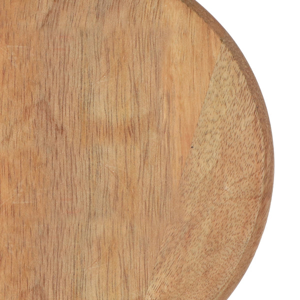 English Elm Christopher Knight Home® - LATTICE Mango Wood Hurricane Candle Holder with Ripple Glass, Handcrafted Boho Accent, Nickel Trim 72065.00