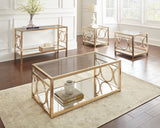 Steve Silver Olympia End Table Gold OL100EG