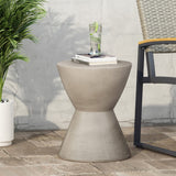 Christopher Knight Home® - Noble House - Montreal Outdoor Lightweight Concrete Side Table, Light Gray