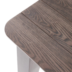 English Elm Christopher Knight Home® - DINING Rustic Farmhouse Slatted Top Table with Solid Rubberwood Construction and Tapered Square Legs Brown 65643.00GRY