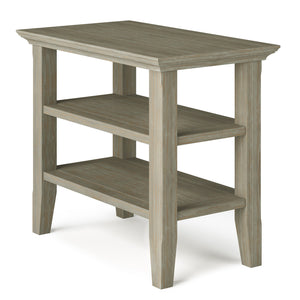 English Elm Acadian Solid Wood Narrow Side Table In Distressed Grey - Stylish, Versatile Storage For Any Space B136P159697