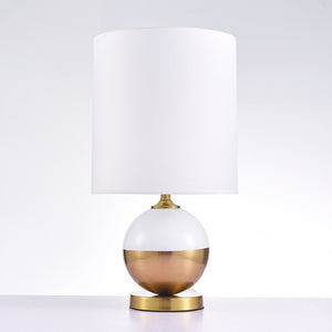 Pasargad Home Senato Modern Metal & Acrylic Table Lamp - Chic White/Gold Design For Any Room White Metal & Acrylic Pmt-20
