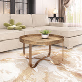 Vannes Coffee Table Brass 109839 Zuo Modern