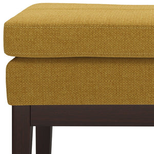 English Elm Carlson Mid-Century Marigold Ottoman Bench - Stylish Compact Seating For Entryway, Living Room & More B136P159239
