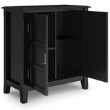 Burlington Low Storage Cabinet Black B136P158508 Hearth and Haven