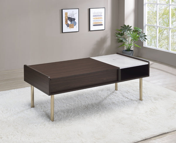 English Elm Steve Silver - Carrie Lift-Top Coffee Table - Stylish Brown Centerpiece With Versatile Storage & Modern Design B081P157739-GIGA