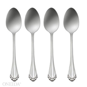 Lenox Oneida Marquette Fine Flatware Teaspoons, Set of 4 Metallic, STAINLESS METAL 2272004E