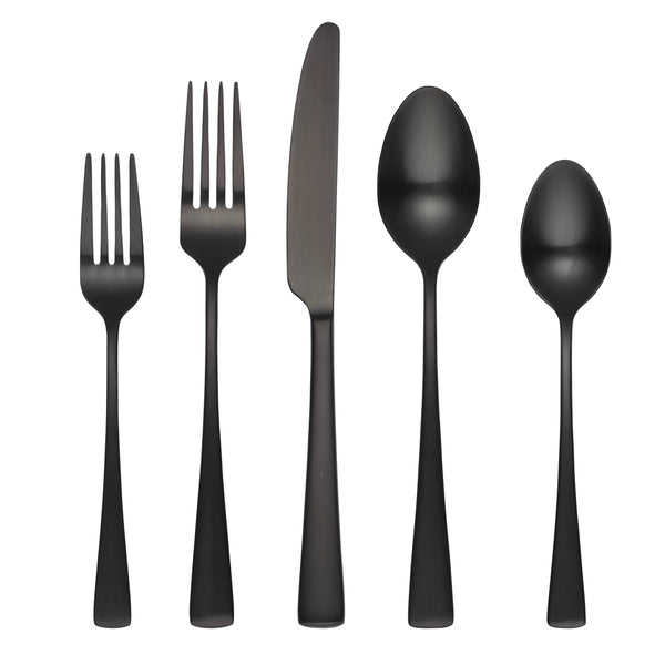 Lenox Cambridge Cerys Black Satin 20-Piece Flatware Set NO COLOR METAL 511520CKW12R