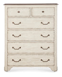 Americana Six-Drawer Chest Whites/Creams/Beiges Americana Collection 7050-90010-02 Hooker Furniture