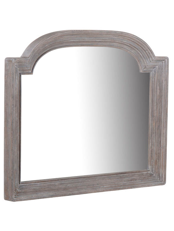 A.R.T. Furniture Summer Smith's Bayou Mirror - Cottage Style Beveled Edge Design In Light Scrubbed Oak Finish Gray, Gray Flakey Cathedral Oak Veneer,Parawood Solids,Glass 251122-1303