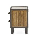 Christopher Knight Home® - Noble House - Lina Acacia Wood Two Drawer Night Stand