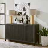 West End Loft 4-Door Server Brown with Tuxedo Finish P361307 Pulaski Furniture