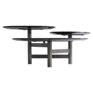 Bernhardt Bernhardt Nez Emperador Marble Cocktail Table — Multi-Level Organic Silhouette, Graphite Base 321026