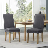 Christopher Knight Home® - Noble House - Bunce Contemporary Fabric Dining Chairs with Nailhead Trim - Set of 2