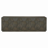 Linea Entertainment Console in Cerused Charcoal Finish