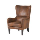 Christopher Knight Home® - Noble House - Lorenzo Contemporary Microfiber Wingback Club Chair with Nailhead Trim