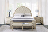 Bernhardt Santa Barbara Upholstered King Tufted Panel Bed K1116