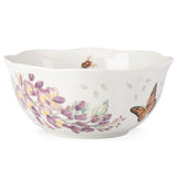 Butterfly Meadow 30oz Porcelain Ice Cream Bowl with Floral Design, Dishwasher Safe