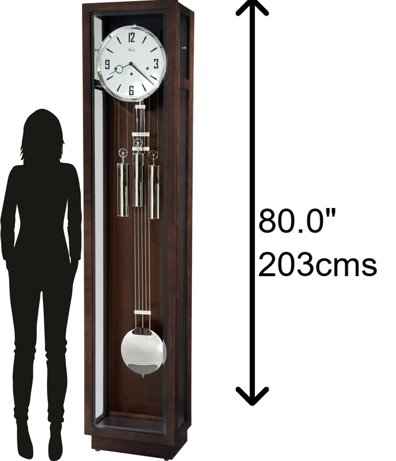 Hekman Furniture 2570 Rutland Grandfather Clock - Elegant Cherry Design With Melodic Chimes & Custom Heirloom Nameplate Manhattan Rutland Grandfather Clock 2570