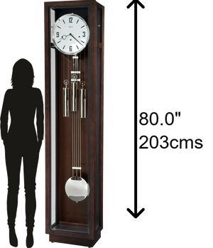 Hekman Furniture 2570 Rutland Grandfather Clock - Elegant Cherry Design With Melodic Chimes & Custom Heirloom Nameplate Manhattan Rutland Grandfather Clock 2570