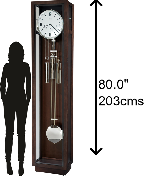 Hekman Furniture 2570 Rutland Grandfather Clock - Elegant Cherry Design With Melodic Chimes & Custom Heirloom Nameplate Manhattan Rutland Grandfather Clock 2570