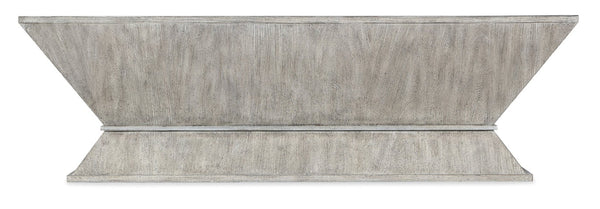Hooker Furniture Melange Korena Square Cocktail Table With Gray Elm Veneer & Stone-Look Resin Top, Chunky Modern Centerpiece 628-80451-95