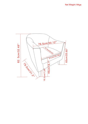 English Elm Thorne Accent Chair In Shadow Grey - Modern Comfort, Durable Design & Versatile Seating For Any Space B136P159635-GIGA