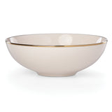 Trianna Blush All-Purpose Bowl with Microwave-Safe Gold Trim, 16 oz.