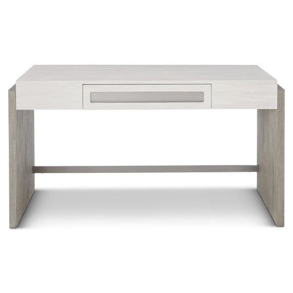 Bernhardt Bernhardt Foundations Desk — Two‑Tone Rustic Modern Writing Desk With Soft‑Close Drawer, Steel Accents 306512