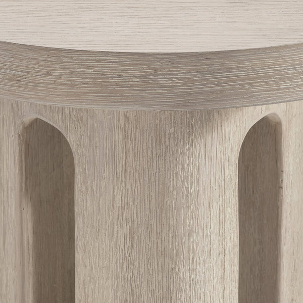 Bernhardt Bernhardt Lucerne Wire-brushed Oak Sculptural Accent Table for Modern Living Rooms 393122