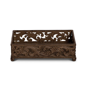 Acanthus Cast Aluminum Guest Towel Holder EAW92006 Park Hill