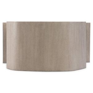 Bernhardt Bernhardt Weston Sculptural Cocktail Table In Light Fossil Top With Tawny Oak Cradling Panels, 57" 527017