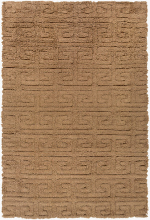 Surya Kabru 2' X 3' Handmade Wool Rug - Modern Decor Essential With Plush Pile & One Year Warranty Brown Wool Kab8001-811