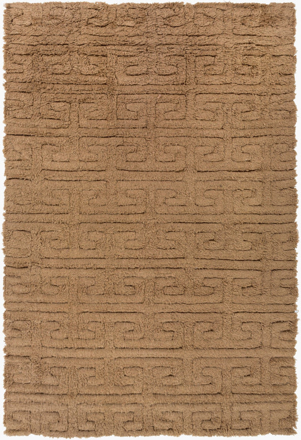 Surya Kabru 2' X 3' Handmade Wool Rug - Modern Decor Essential With Plush Pile & One Year Warranty Brown Wool Kab8001-811
