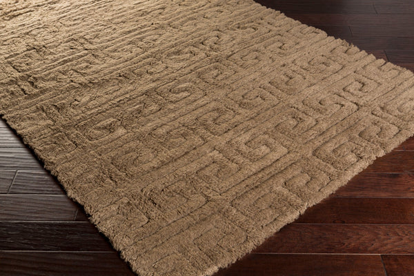 Surya Kabru 2' X 3' Handmade Wool Rug - Modern Decor Essential With Plush Pile & One Year Warranty Brown Wool Kab8001-811