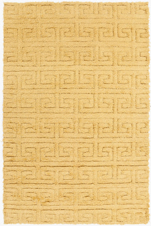 Surya Kabru 2' X 3' Handmade Wool Rug - Modern Decor Essential With Plush Pile & One Year Warranty Mustard Wool Kab8002-58