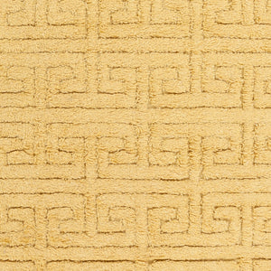 Surya Kabru 2' X 3' Handmade Wool Rug - Modern Decor Essential With Plush Pile & One Year Warranty Mustard Wool Kab8002-58