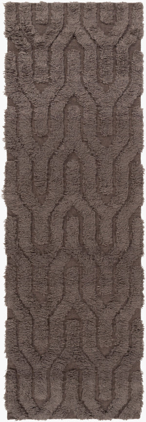 Surya Kabru 2' X 3' Handmade Wool Rug - Modern Decor Essential With Plush Pile & One Year Warranty Charcoal Wool Kab8004-268
