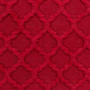 Surya Kabru 2' X 3' Handmade Wool Rug - Modern Decor Essential With Plush Pile & One Year Warranty Red Wool Kab8008-268