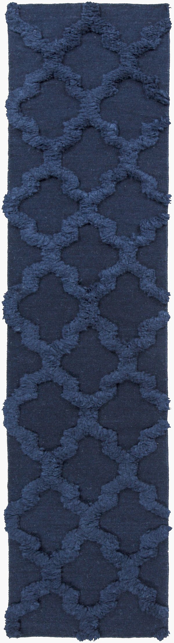 Surya Kabru 2' X 3' Handmade Wool Rug - Modern Decor Essential With Plush Pile & One Year Warranty Navy Wool Kab8011-268