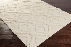 Surya Kabru 2' X 3' Handmade Wool Rug - Modern Decor Essential With Plush Pile & One Year Warranty Cream Wool Kab8015-268