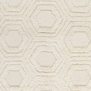 Surya Kabru 2' X 3' Handmade Wool Rug - Modern Decor Essential With Plush Pile & One Year Warranty Cream Wool Kab8017-268