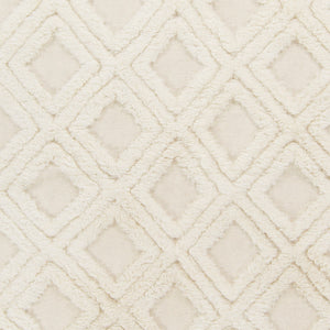 Surya Kabru 2' X 3' Handmade Wool Rug - Modern Decor Essential With Plush Pile & One Year Warranty Cream Wool Kab8018-23