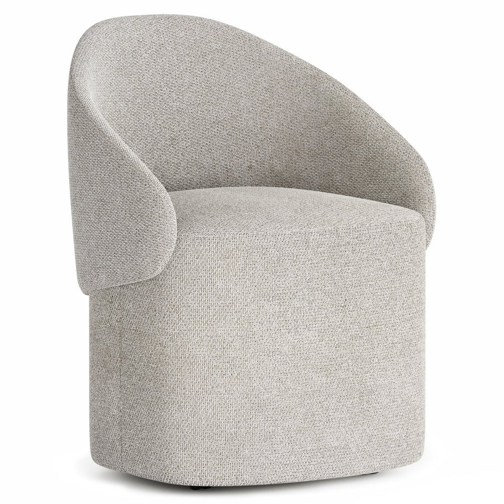 Bernhardt Bernhardt Tempo Barrel Arm Chair — Rustic Modern Swivel Lounge With Hidden Casters, Deep Comfort Seat 346548